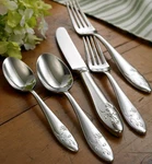 Lenox Butterfly Meadow 5 Piece Place Setting 18/10 Stainless Flatware New. Fixed Price $26.40.