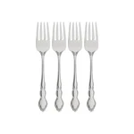 Oneida Dover Fine Flatware Salad Forks, Set Of 18/10 Silver. Fixed Price $48.64.