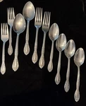 National Stainless Flatware NST9 4 Teaspoons 2 Salad Fork Dinner Soup. Fixed Price $21.00.