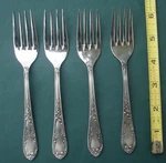 AFS1 Amefa 4 Salad Forks 6 1/8" Stainless Holland. Fixed Price $18.88.