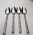 Lifetime Cutlery Japan LCU13 Bamboo Oval Soup Spoons Set Of 4. Fixed Price $13.95.