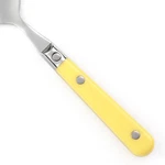 Ginkgo Prix Mimosa Pale Yellow Stainless Plastic Handle Choice Flatware. Fixed Price $7.89.