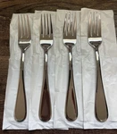 4-PC. Mikasa Bravo Salad Fork 7-3/4" Stainless Steel 18/10 Glossy Set Of New!. Fixed Price $29.95.