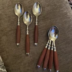 3! Oval Soup Spoons Hampton Silversmiths HSV63 Stainless Flatware 2 Sets Ava. Fixed Price $29.00.