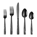 Fongdanlaite Black Silverware Set, 30 Pieces Stainless Steel Flatware Utensil.... Fixed Price $46.27.