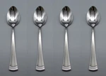 Lenox Stainless Flatware Portola - Oval Soup / Place Spoons Set Of Four New. Fixed Price $14.99.