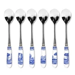 Spode Blue Italian Tea Spoons (set Of 6). Fixed Price $29.00.