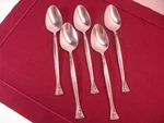 Set Of 5 Riviera RIF16 Teaspoons Stainless Steel Flatware 3/8". Fixed Price $21.89.