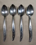 Superior Stainless Usa 4 Grapefruit Spoons Starburst Atomic INS16 Vtg Mcm. Fixed Price $8.99.