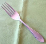 Pfaltzgraff Stainless Salad Fork Sand & Seas Pattern Flatware 7.25" Frost Handle. Fixed Price $9.99.