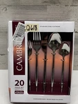 Cambridge Silversmiths Gaze Mirror 20 Piece Flatware Set Service For 4. Fixed Price $39.99.
