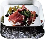 Mepra Square Cooling BOWL-22 Cm-silver Finish-dishwasher Safe (23056422V)-FAST. Fixed Price $99.99.
