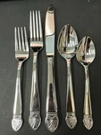 Lenox Hannah Stainless Glossy Flatware 5PC Place Set Brand New. Fixed Price $60.00.