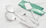 Princess House Amalia Flatware 4-PC. Serveware Set (3417) New Box. Fixed Price $120.00.