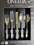 Oneida Satin Sand Dune Flatware, 45PCS Set, Serves 8 New Box!!. Fixed Price $74.99.
