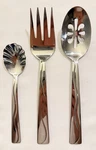 3PC International INS590 Wave Serving Spoon, Fork And Sugar Free Shipping. Fixed Price $19.95.