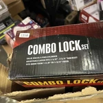 Lock Combo Set #US320 Single Cylinder Satin Stainless Steel Keyway SC1. Fixed Price $61.99.