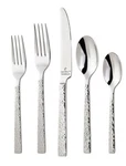 Oneida Chef Table Hammered Handles 20-PC Flatware Set Service For 4 -new. Fixed Price $89.95.