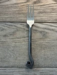 Gourmet Settings Treble Clef 18/10 Stainless Dinner Fork Black Handle 7.5". Fixed Price $10.00.