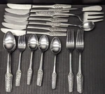 Stanley Roberts Crown Stainless SRB268 Knife, Butter, Forks, Soup 35 Pieces. Fixed Price $29.99.