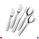 40PCS Stainless Steel Flatware Set, Mirror Polished Cutlery, Dishwasher Safe. Fixed Price $94.07.