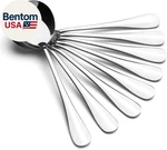 Soup Spoons, Wholesale Silverware, Round Stainless Steel Set Of 8. Fixed Price $22.28.