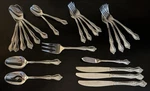 Oneida Azalea - Stainless Steel Flatware Set 23 Pieces Spoon Fork Knife Serving. Fixed Price $39.99.