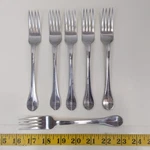 Ikea Stainless Steel Salad Forks Set Of 6 Modern Flatware Utensils Silver. Fixed Price $34.21.