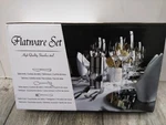 18/10 Silverware Set, E-far 40-PIECE Stainless Steel Flatware Cutlery. Fixed Price $39.98.