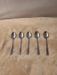 Imperial Iic Japan Stainless Steel Teaspoons- IMI56 Five Vintage Pieces. Fixed Price $16.88.