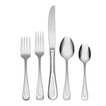 Silverware Set 45 Piece Service For 8 Satin Sand Dune Stainless Steel Oneida. Fixed Price $89.99.