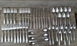 Nos Interpur INR5 Beaded Edge Stainless Flatware 8 Settings 49PCS Vtg Japan. Fixed Price $68.00.