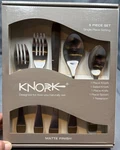 Nib Knork Place Setting Forks Spoons Knife (5 Piece) Matte Silver. Fixed Price $24.87.