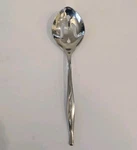 Sears Roebuck Tradition Stainless SRS13 Slotted Serving Spoon Flatware 8.5". Fixed Price $7.65.
