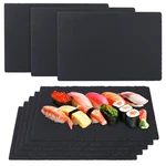 Ihdyppew 8 Pack 12 X Inch Slate Cheese Boards, Black Rectangle Charcuter. Fixed Price $72.48.