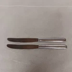 Royal Allegheny RFL9 Dinner Knives 2 Stainless Steel 5/8" Solid Handle. Fixed Price $8.88.