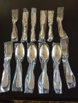 New 12 Pcs Knives Soup Spoons Forks Gourmet Settings Glossy Stainless Alto?. Fixed Price $35.00.
