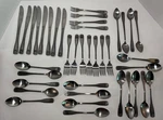 SRB3 Rogers Stanly Roberts Stainless Flatware Set Of 39 Shell Tip Design. Fixed Price $24.99.