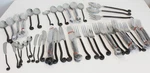Gourmet Settings Treble Clef 18/10 Stainless Flatware 59 Pcs Spoons Forks. Fixed Price $224.99.