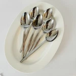 Vtg Mid Century Modern UNF32 Stainless Spoons Japan Unknown Manufacturer Lot 6. Fixed Price $10.20.