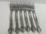 Set Of 6 Rogers Oneida Louisiana Stainless 7" Dinner Forks. Fixed Price $34.95.