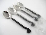 Pier PII11 Coiled Handle 4 Teaspoons 18/8 Stainless Steel Flatware. Fixed Price $79.00.