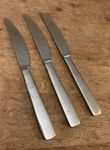 3 Dinner Knife Knives Ikea 22422 Stainless Steel Plain Square Handle. Fixed Price $21.99.