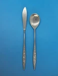Everbrite EVS36 Textured Stainless Flatware Master Butter Knife & Sugar Spoon. Fixed Price $24.99.