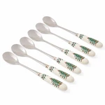 Spode Christmas Tree Teaspoons Holiday Silverware For Desserts And Beverages .... Fixed Price $23.34.