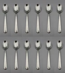 Lenox Stainless Amber Hill Oval Soup / Place Spoons - Set Of Twelve *. Fixed Price $24.97.