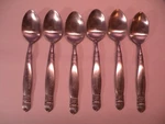Set Of 6 Casa Cristina Alhambra Stainless Steel Place Oval Soup Spoons 8 In. GE1. Fixed Price $48.24.