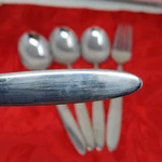 5X Wmf Cromargan Korea 18/10 Stainless Flatware 4 Table Soup Spoons Dinner Fork. Fixed Price $34.98.