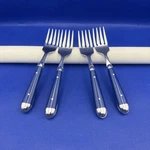 Oneida Palette Cobalt Blue Stainless Salad Fork Flatware Set Of 4. Fixed Price $25.00.