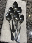 Estia Dorian Neptune Tea Spoons. Set Of 6. Flatware. Fixed Price $13.99.